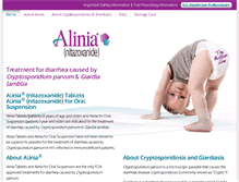 Tablet Screenshot of alinia.com